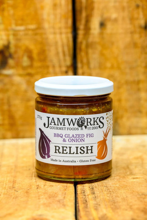 Jamworks BBQ Glazed Fig & Onion Relish 270g