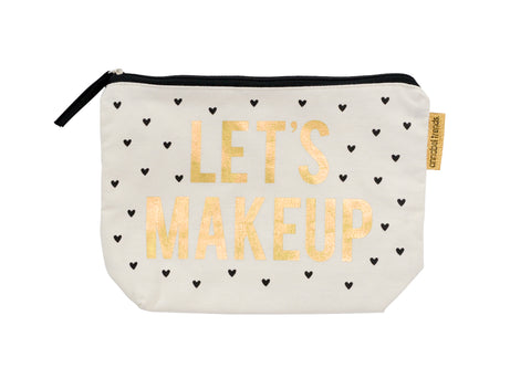 Annabel Trends Canvas Lets Makeup Cosmetic Bag