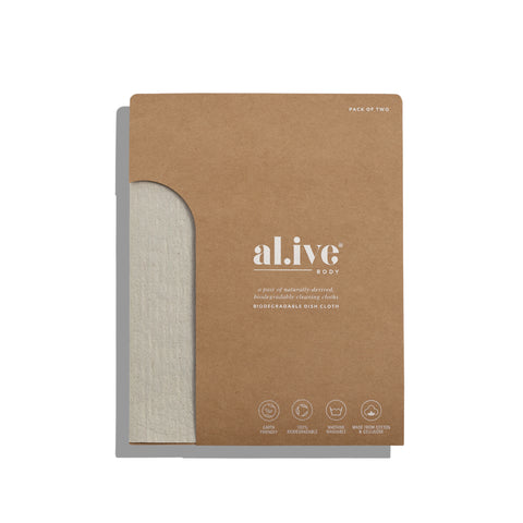 Al.ive Biodegradable Dish Cloth - Set of 2