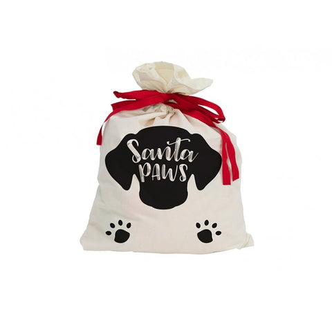 Annabel Trends Santa Paws Canvas Sack