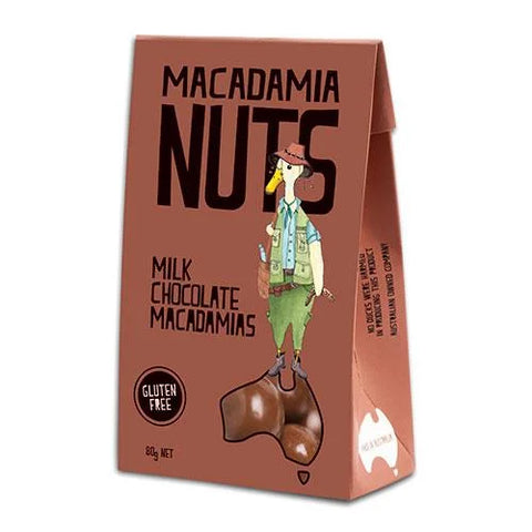 Duck Creek Milk Chocolate Macadamias Nuts 80g