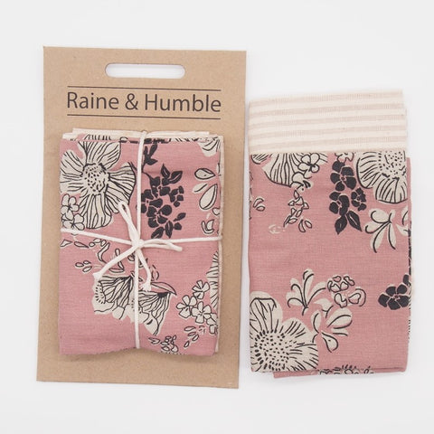 Raine & Humble Estate Rose Tea Towel Set