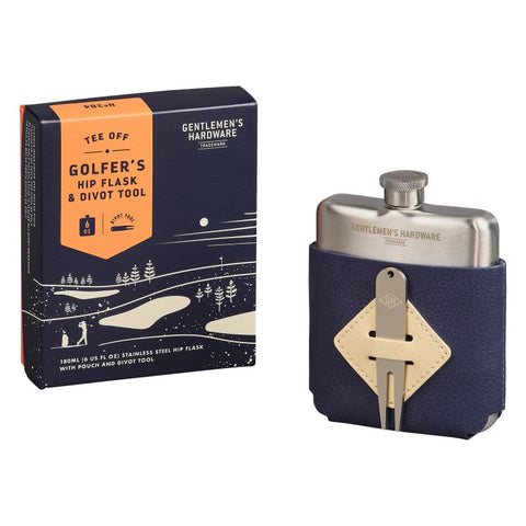 Gentlemen's Hardware Golfer's Hip Flask & Divot Tool Set