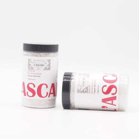 L'ascari Bath Salts Blend 550 Rose & Geranium 300g