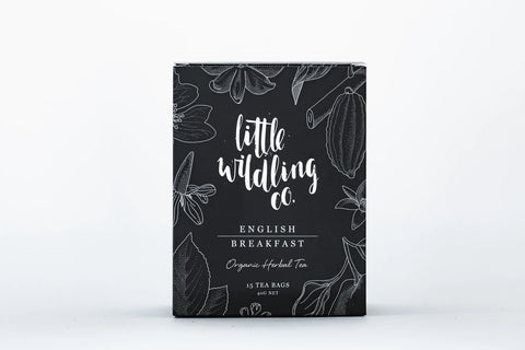 Little Wildling Co Organic English Breakfast Tea Bags x 15