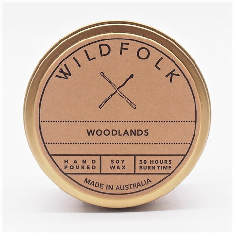 WIldfolk Candle in Gold Tin