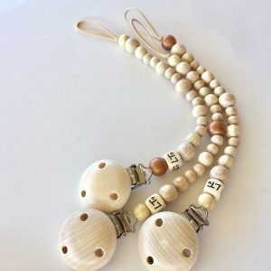 Wooden Soother Chain for Baby