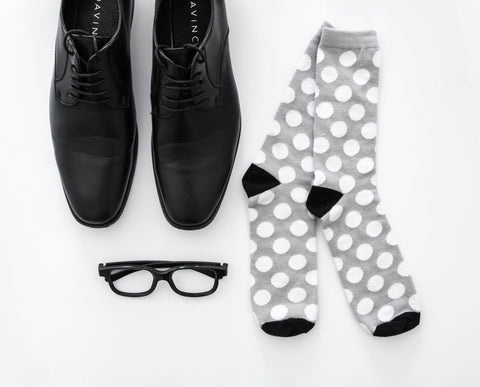 mr_style_socks_flatlay White Spotty